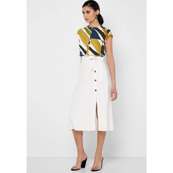 Mango Buttoned Midi Skirt New - Picture 4 of 6